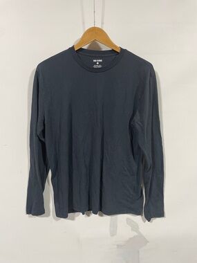 True Classic Men's Long Sleeve Crewneck Shirt - Charcoal